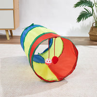 T-shape cat tunnel toy — foldable and portable enrichment