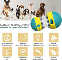Treat ball for dogs — adjustable opening for difficulty levels