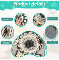 Enrichment snuffle mat for dogs — multiple color options