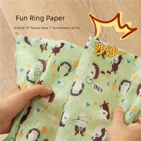 Indoor cat tunnel — collapsible with dangling toy attachment
