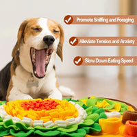 Enrichment snuffle mat — anxiety relief and slow feeding toy for dogs