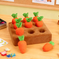 Dog carrot snuffle mat — hide treats in each carrot pocket