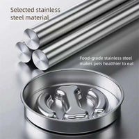 Anti-bloat stainless steel dog bowl — easy to clean and dishwasher safe