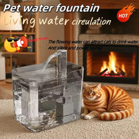 Automatic cat water fountain with USB circulation filter for cats and small dogs
