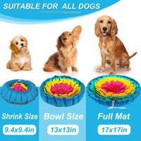 Nosework mat for dogs — washable and durable enrichment toy