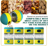 Dog puzzle ball toy — chase and dispense treat enrichment game