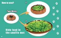 Dog enrichment snuffle mat — adjustable difficulty levels for nose work
