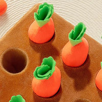 Dog enrichment carrot mat — multiple sizes for small and large breeds